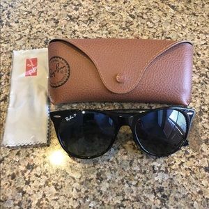 Rayban wayfarer Sunglasses Brown w/ polarized lens